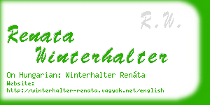 renata winterhalter business card